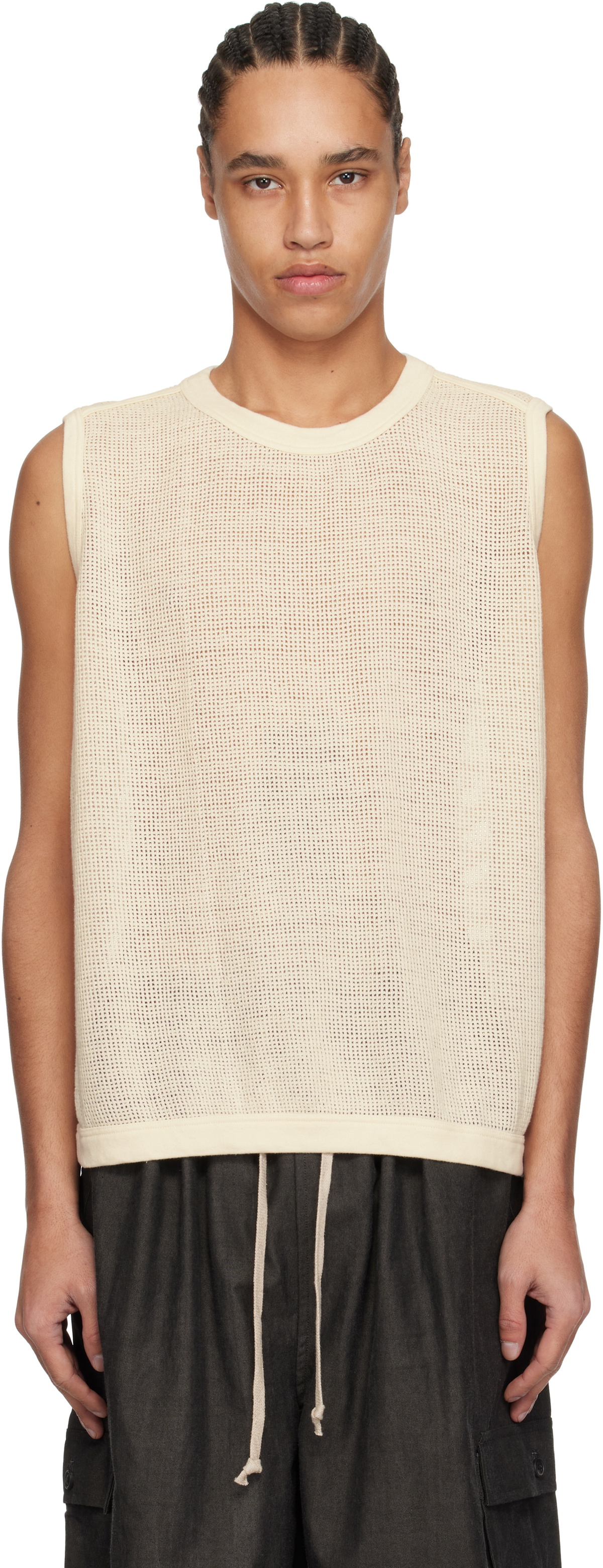 Jan-Jan Van Essche Beige #62 Tank Top Jan-Jan Van Essche