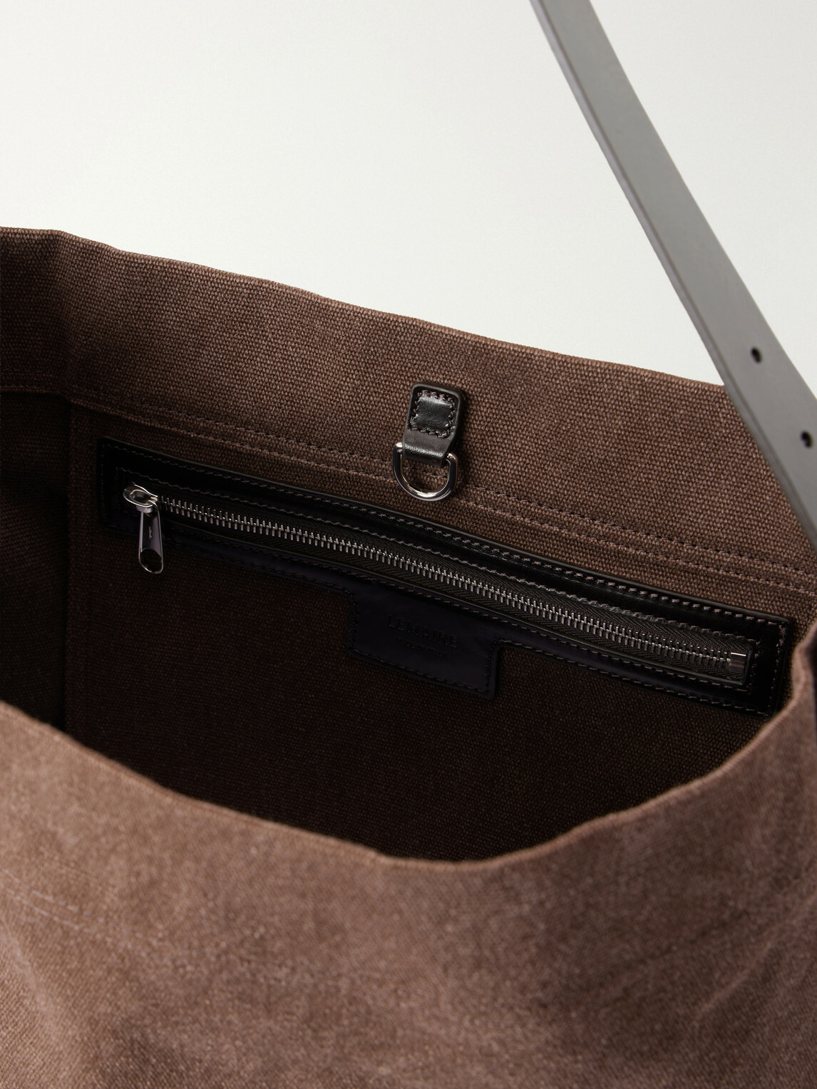 LEMAIRE - Leather-Trimmed Canvas Tote Bag