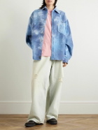 ERL - Tie-Dyed Cotton-Corduroy Shirt - Blue