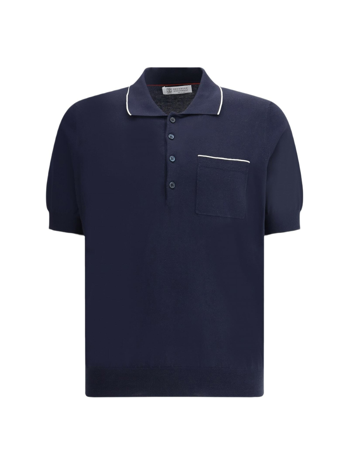 Tシャツ・カットソー BRUNELLO CUCINELLI Polo in piquet con monile Tシャツ・カットソー BRUNELLO CUCINELLI Polo in piquet con