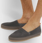 Mulo - Suede Espadrilles - Gray