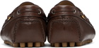 Valentino Garavani Brown Driver Fastaway Buffalo Loafers