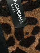 Dolce & Gabbana Brown Leopard Print Robe