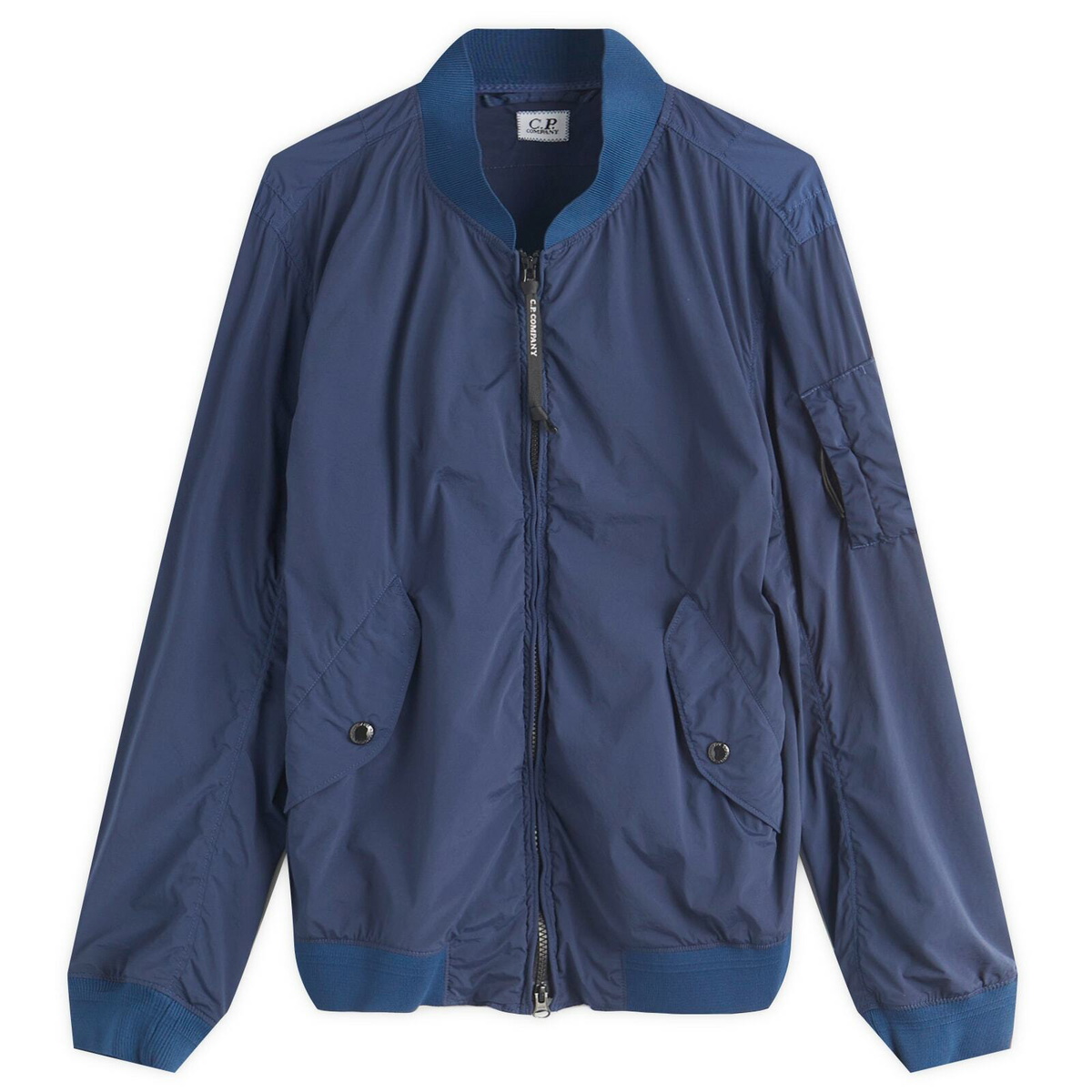 ジャケット・アウター C.P. COMPANY FLATT NYLON LENS BOMBER JKT C.P. Company | Flatt Nylon Padded Lens Jacket - Stone Grey