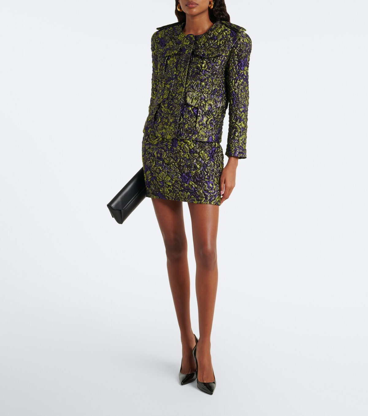 Balmain Cloqué jacquard jacket