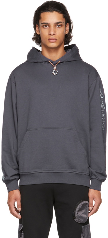 Photo: MCQ Grey Relaxed Storm Cloud Hoodie