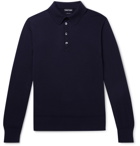 TOM FORD - Slim-Fit Sea Island Cotton Polo Shirt - Blue