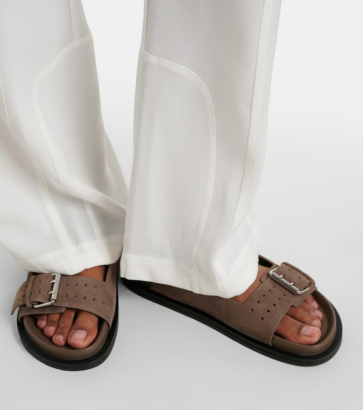 A.Emery Leon suede slides