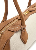 Alaïa Le Teckel Medium Canvas Shoulder bag - Cream - One Size