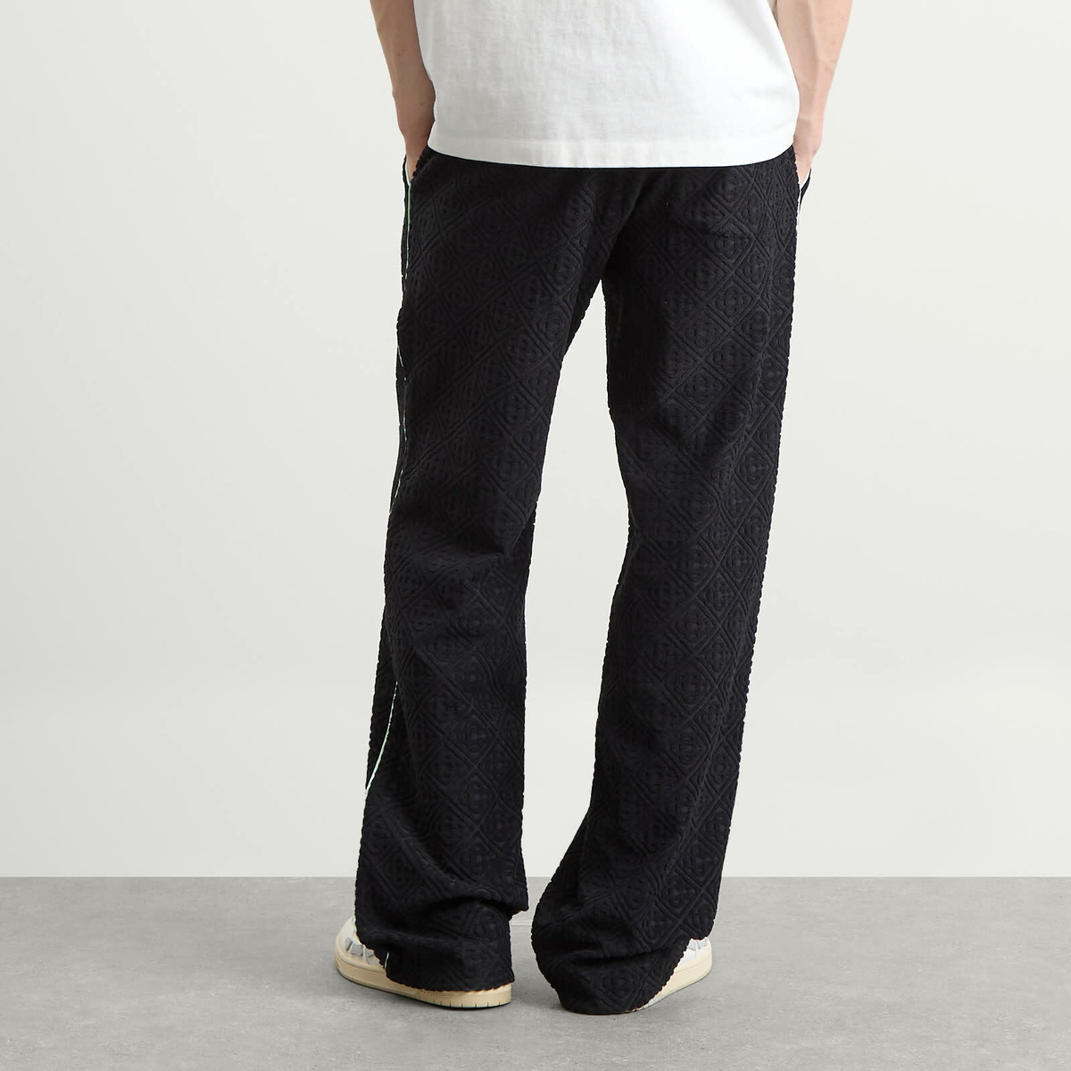 Casablanca Men's Towelling Joggers in Black