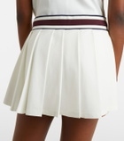 Tory Burch Striped pleated tennis skirt