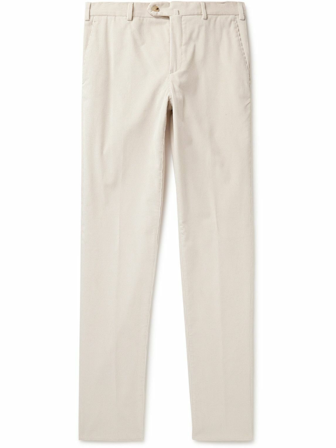 Loro Piana - Straight-Leg Cotton-Corduroy Trousers - Neutrals Loro Piana