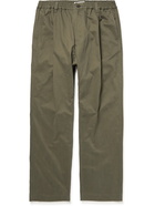 Studio Nicholson - Bryd Straight-Leg Pleated Cotton-Blend Twill Trousers - Green