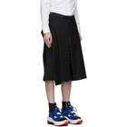 Maison Margiela Black Stripe Culotte Shorts