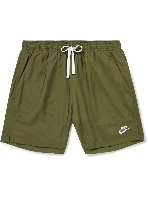 Photo: Nike - Sportswear Twill Drawstring Shorts - Green