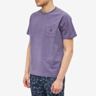 Gramicci Men's One Point T-Shirt in Purple Pigment