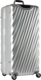 Tumi Silver Rolling Trunk Suitcase