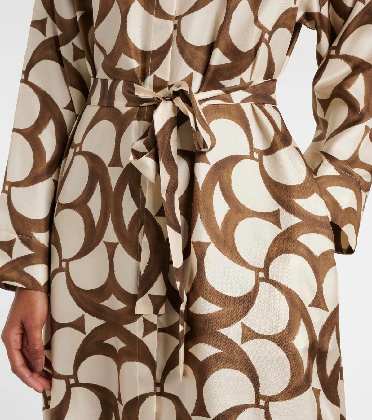 ☆’S Max Mara☆直営店買付☆お洒落Silk Shirt Dress/ILEANA S Max Mara Ileana Dress | Brown | FARFETCH