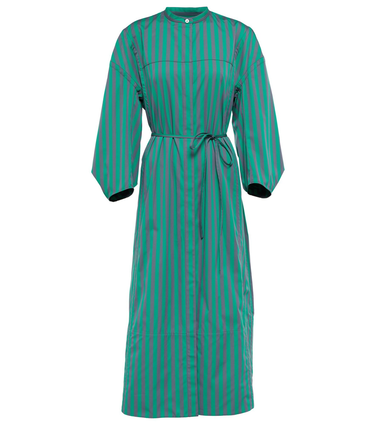 Jil Sander - Striped cotton midi shirt dress Jil Sander