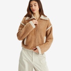 GUEST IN RESIDENCE Women's Grizzly Bomber Jacket in Almond/Oatmeal