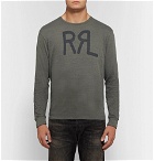 RRL - Logo-Print Mélange Cotton-Jersey T-Shirt - Men - Gray