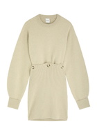 Nanushka Strahe Wool-blend Mini Dress Stone