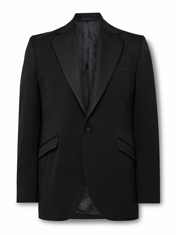 Photo: Favourbrook - Tommy Slim-Fit Grosgrain-Trimmed Wool Tuxedo Jacket - Black
