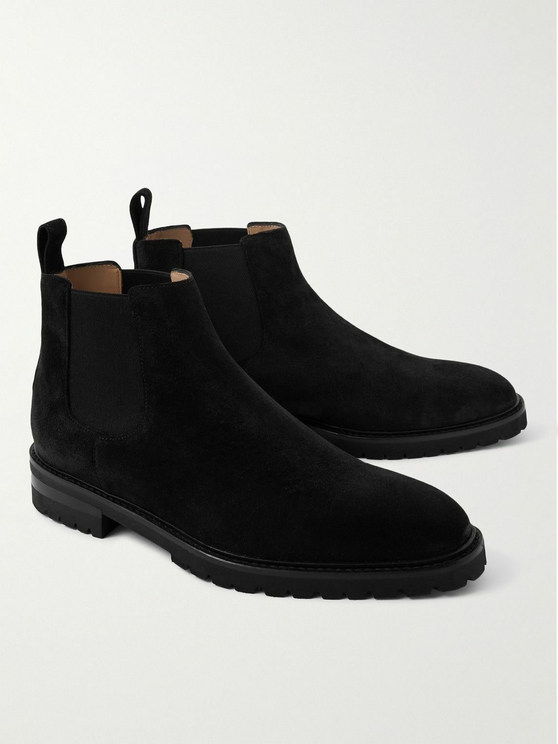 Manolo Blahnik - Brompton Suede Chelsea Boots - Black