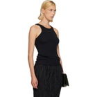 TOTEME Black Curved Rib Tank Top