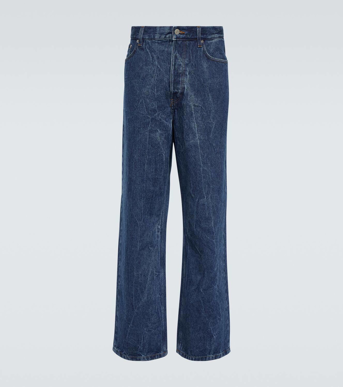 Dries Van Noten Marble-wash wide-leg jeans Dries Van Noten