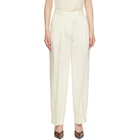 TOTEME Off-White Double-Pleat Fluid Trousers