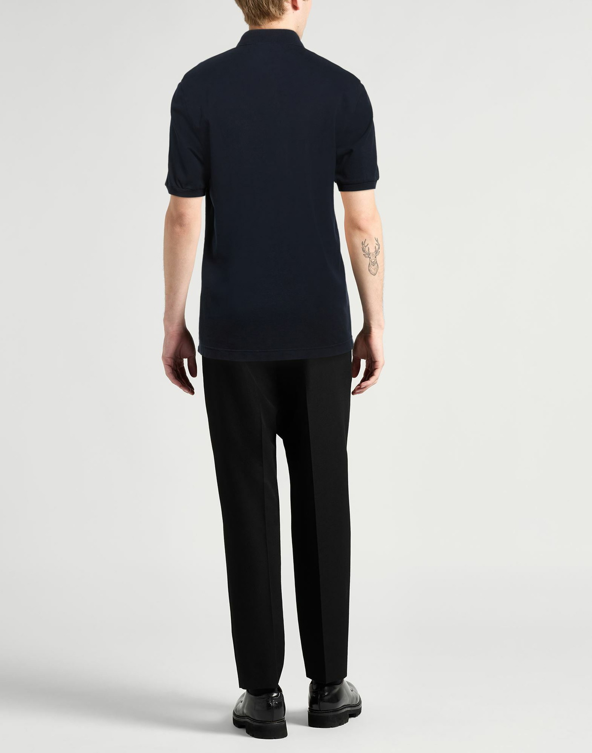Fedeli Mens Polo shirt in Midnight blue