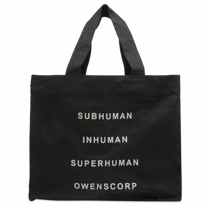 Photo: Rick Owens Women's Large Beach Bag in Pearl Black 