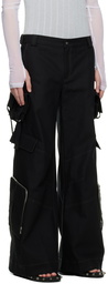 Dion Lee Black Multi Pocket Cargo Pants