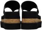 Stella McCartney Black Sneak-Elyse Platform Thong Sandals