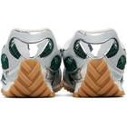 Bottega Veneta Green & Silver Orbit Sneakers