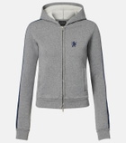 Balenciaga Embroidered cotton zip-up hoodie