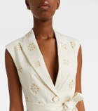 Veronica Beard Townes eyelet cotton twill vest