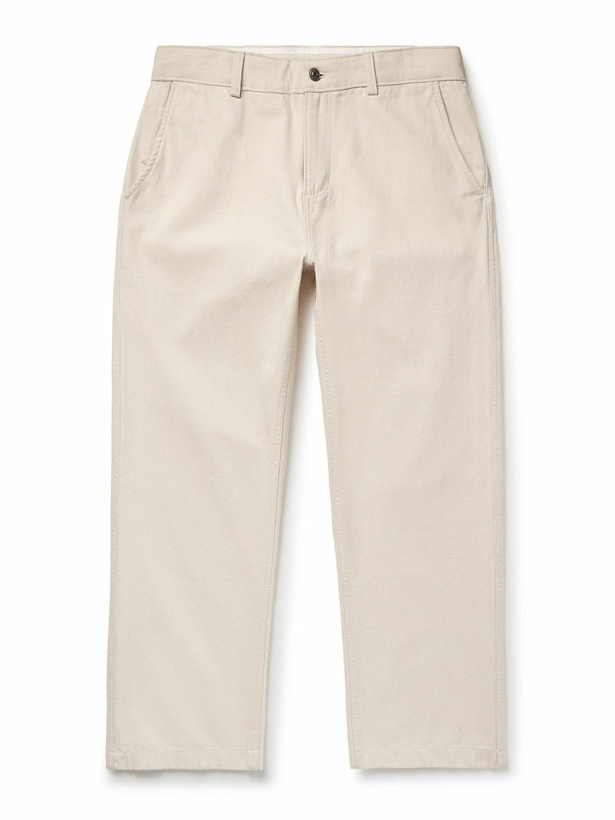 Photo: Corridor - Straight-Leg Cotton-Canvas Trousers - Neutrals