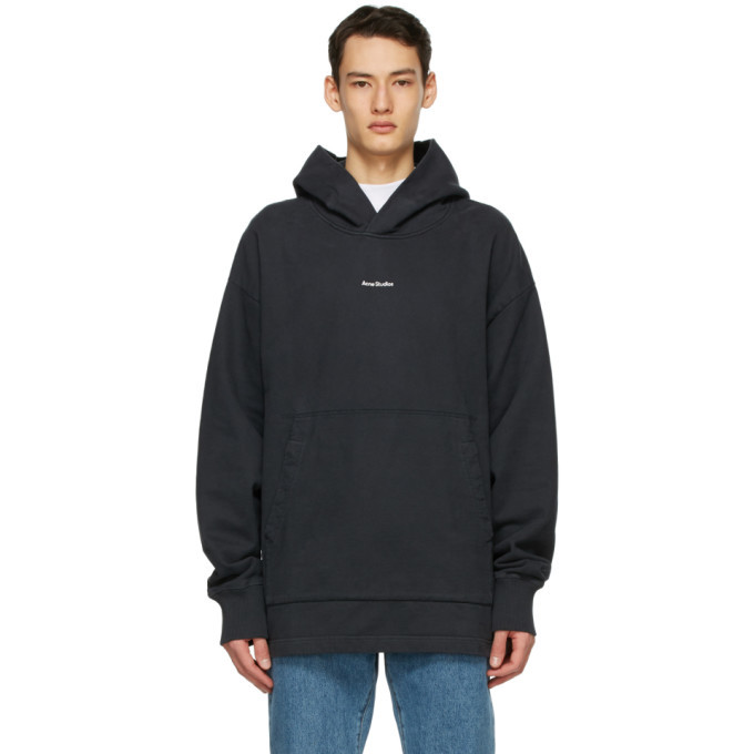 Acne Studios Black Logo Hoodie Acne Studios