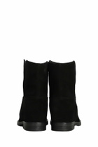 Via Roma 15 Ankle Boots Inside Wedge In Black Suede