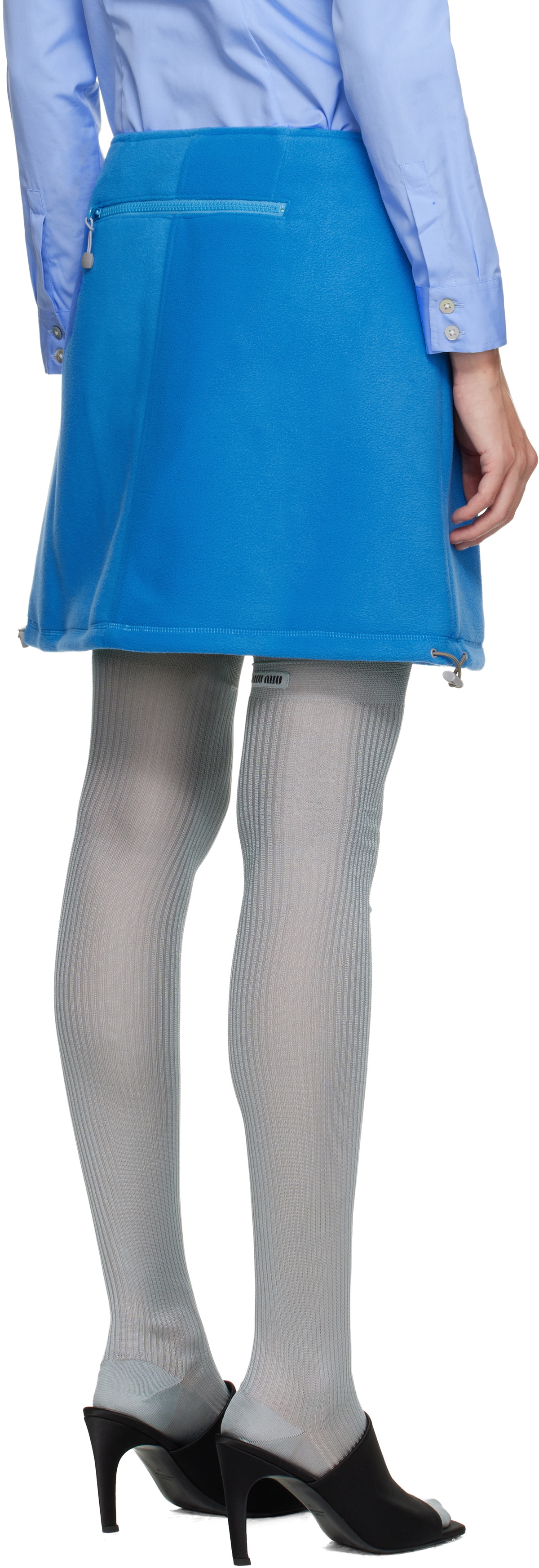 Sandy Liang Blue Polar Miniskirt