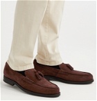 Tod's - Suede Tasseled Loafers - Brown