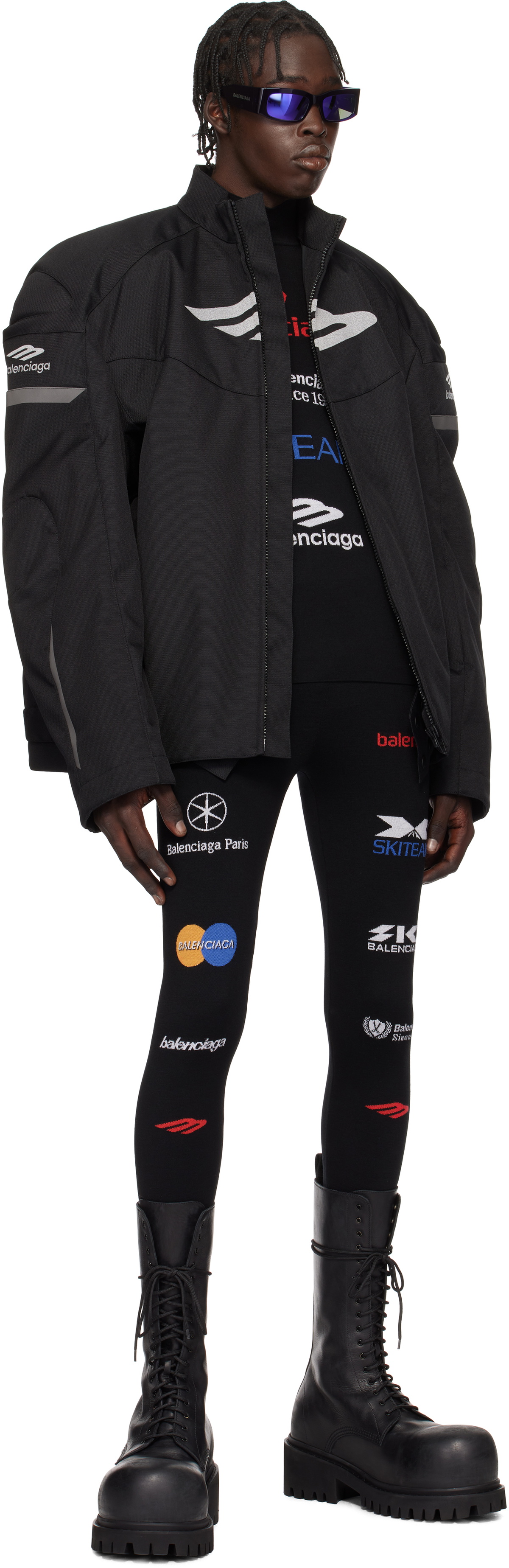 Balenciaga Black Ski Leggings