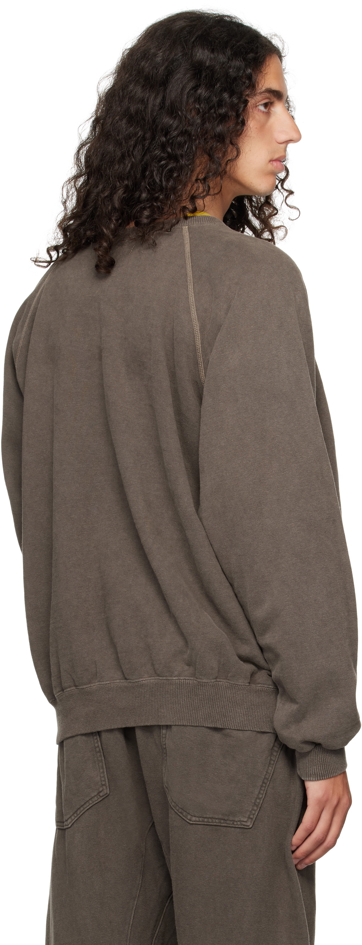 Omar Afridi Brown Shabby Sweatshirt