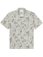 Mr P. - Convertible-Collar Printed Organic Cotton Shirt - White