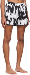 Alexander McQueen Black Nylon Swim Shorts