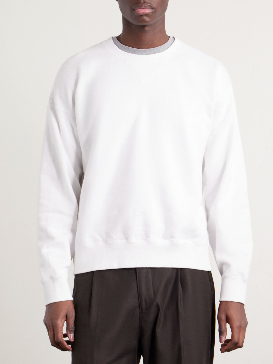Visvim - Jumbo SB Cotton-Jersey Sweatshirt - White