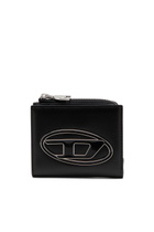 Diesel Bi-fold card holder in nappa leather - Card cases Womens in Black