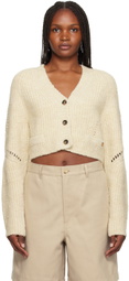 Recto Beige Button Cardigan